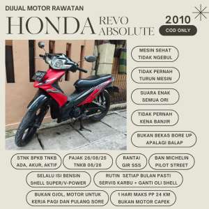 Jual bekas Honda Absolute Revo 2010 Pajak Panjang DKI,lokasi di Menteng