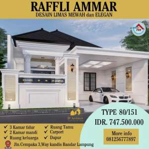 HUNIAN MEWAH ELEGANT STRATEGIS DEKAT PASAR WAY KANDIS lokasi di Tanjung Senang, tersedia melalui melalui situs Olx