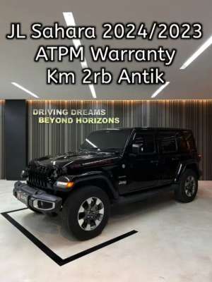Jual bekas Jeep Wrangler JL Sahara ATPM 2.0 AT 2024 Hitam 4Door Nik 2023,lokasi di 