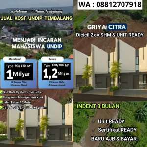 Jual kost siap bangun tercepat termurah lokasi Mulawarman timur lokasi di Tembalang, tersedia melalui melalui situs Olx