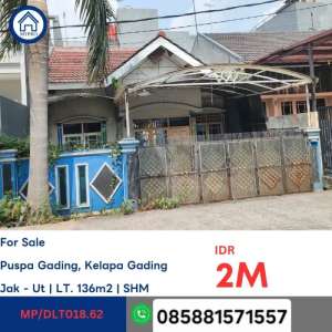 JUAL RUMAH KELAPA GADING CASH ONLY lokasi di Kelapa Gading, tersedia melalui melalui situs Olx