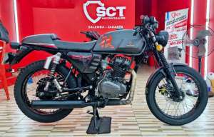 Jual bekas JualCpt 90LikeNew KM14Rb PjkMei25 BENELLI MOTOBI 152 2023 CAFE RACER,lokasi di Cempaka Putih