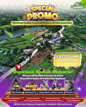 Kavling Wisata plus Villa dengan View yang Indah di Puncak lokasi di Babakan Madang, tersedia melalui melalui situs Olx