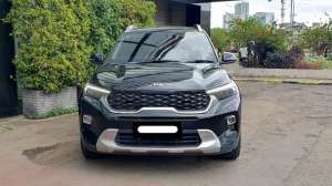 Jual bekas Kia Sonet Dynamic iVT hitam km 32 ribuan sunroof pajak panjang,lokasi di Jakarta DKI