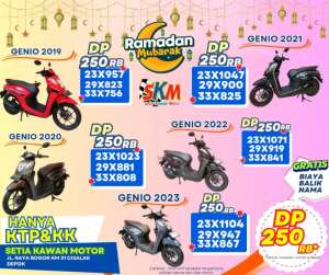 Jual bekas KM LOW DP 250 HONDA GENIO 2021,lokasi di Limo