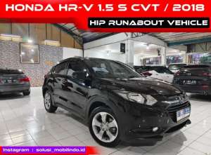 Jual bekas Low km Honda HRV S CVT 1.5 Bensin AT 2018 Hitam,lokasi di 