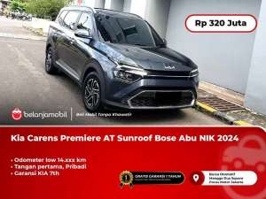 Jual bekas LOW KMKia Carens Premiere AT Sunroof Bos,lokasi di 