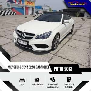 Jual bekas MERCEDES BENZ E250 CABRIOLET 1.8 AT FACELIFT 2013,lokasi di 