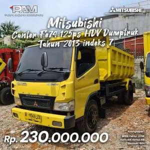 Jual bekas Mitsubishi Canter FE 74 125PS S Dump Truk Indeks 7 Tahun 2013,lokasi di 
