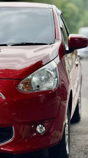Jual bekas Mitsubishi Mirage Matic AT 2014 Merah,lokasi di 