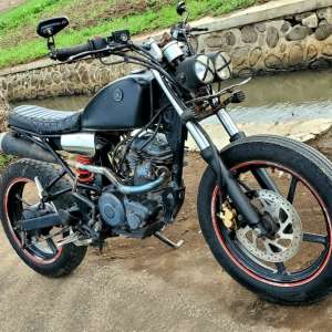 Jual bekas motor byson custom scrambler,lokasi di Probolinggo