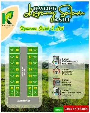 PROMO CASHBACK Kavling Murah Strategis, Dekat Ps Ajibarang lokasi di Ajibarang, tersedia melalui melalui situs Olx