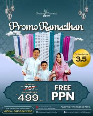 Promo Ramadhan 499jt- Apartemen Baru Green Pramuka City, Jakarta Pusat lokasi di Cempaka Putih, tersedia melalui melalui situs Olx