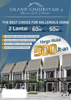 Promo Rumah Murah Grand Choiriyah 3 Suci Manyar Gresik 2 Lantai bs KPR lokasi di Gresik, tersedia melalui melalui situs Olx
