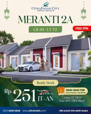 Ramadhan Sale Citra Indah City Meranti 2A Rumah Baru lokasi di Cileungsi, tersedia melalui melalui situs Olx