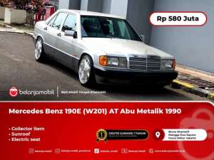 Jual bekas RARE ITEMMercedes Benz Mercy 190E W201 Sunroof AT Abu 1990 1991,lokasi di 