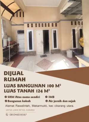 Rukam anti banjir, anti macet, kmana aja dekat,ditengah kwsan industri lokasi di Cikarang Utara, tersedia melalui melalui situs Olx