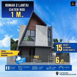 Rumah 2 lantai Cantik 900 jutaan di serpong Tangerang Selatanq lokasi di Serpong, tersedia melalui melalui situs Olx