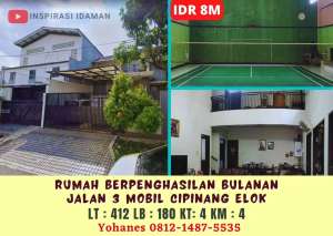 Rumah Berpenghasilan Bulanan Jalan 3 Mobil Cipinang Elok lokasi di Pulo Gadung, tersedia melalui melalui situs Olx