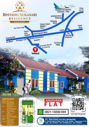 RUMAH BLOK DEPAN READY UNIT CICILAN FLAT lokasi di Sepatan, tersedia melalui melalui situs Olx