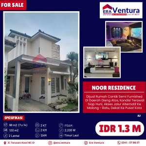 Rumah Cantik Semi Furnished Di Daerah Dieng Atas lokasi di Sukun, tersedia melalui melalui situs Olx