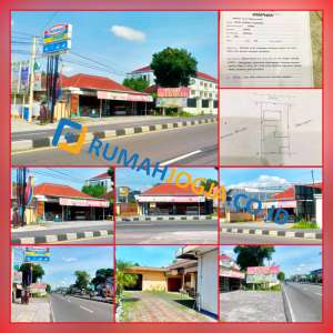 rumah dan ruko usaha pinggir jln raya magelang Km 13 sleman lokasi di Mlati, tersedia melalui melalui situs Olx