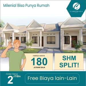 Rumah Dekat Sukun Malang, Harga Bersubsidi Tanpa DP lokasi di Pakisaji, tersedia melalui melalui situs Olx