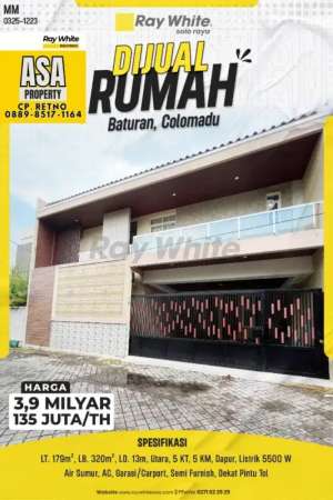 RUMAH DIJUAL BATURAN COLOMADU lokasi di Colomadu, tersedia melalui melalui situs Olx