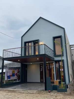 Rumah Gaya Jepang Modern dua lantai di Depok lokasi di Bojongsari, tersedia melalui melalui situs Olx