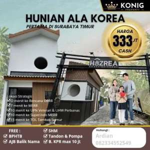 Rumah Hozrea, harga cash 333 juta, Wonorejo Selatan dekat MERR, Galaxy lokasi di Rungkut, tersedia melalui melalui situs Olx