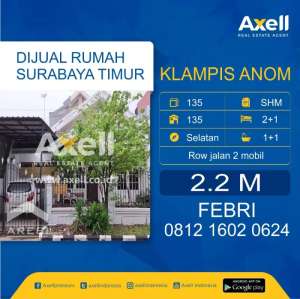 Rumah Klampis Anom Dijual lokasi di Sukolilo, tersedia melalui melalui situs Olx