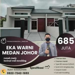 rumah luas di medan johor. rumah spek mewah lokasi strategis lokasi di Medan Johor, tersedia melalui melalui situs Olx