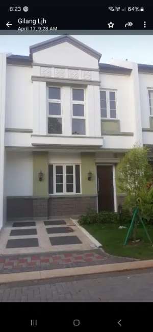 rumah mungil dan cantik Savia lokasi di Bumi Serpong Damai, tersedia melalui melalui situs Olx