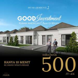 Rumah Murah Dekat Living World Bekasi lokasi di Mustika Jaya, tersedia melalui melalui situs Olx