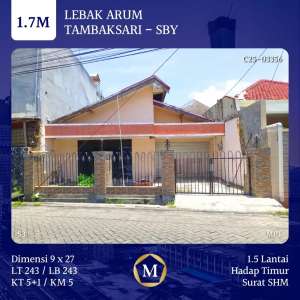 Rumah Murah Lebak Arum Tambaksari Kenjeran dkt Kapas Krampung MERR lokasi di Gubeng, tersedia melalui melalui situs Olx