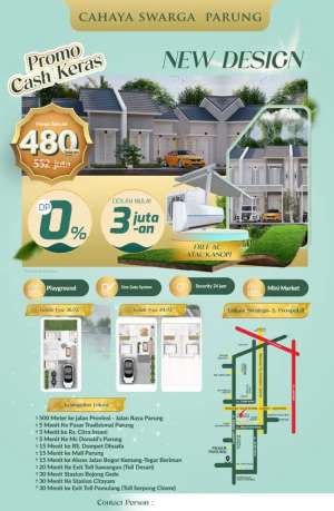 Rumah Nyaman Lokasi Menawan Harga Terjangkau di Parung lokasi di Parung, tersedia melalui melalui situs Olx