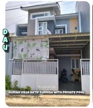 Rumah Villa full furnish with private pool di Dau Malang lokasi di Dau, tersedia melalui melalui situs Olx