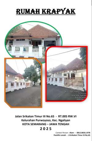 SIAP HUNI STRATEGIS DEKAT PINTU TOL KRAPYAK lokasi di Semarang Barat, tersedia melalui melalui situs Olx