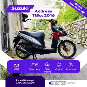 Jual bekas Suzuki address 110 cc modif,lokasi di Kemayoran