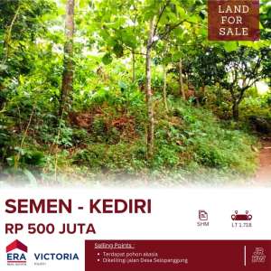 Tanah DIJUAL Di Desa Selopanggung Kec. Semen Kab. Kediri ada tanaman p lokasi di Semen, tersedia melalui melalui situs Olx