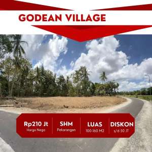 Tanah Godean Jogja, View Sawah Nyaman Bangun Villa lokasi di Godean, tersedia melalui melalui situs Olx