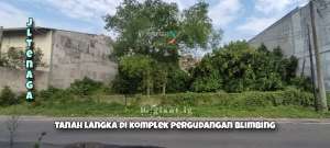 Tanah Langka di komplek pergudangan di Tenaga Baru Blimbing Malang lokasi di Blimbing, tersedia melalui melalui situs Olx