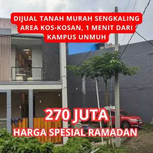 TANAH MURAH MALANG MEPET KAMPUS UNMUH COCOK UNTUK KOS lokasi di Pakis, tersedia melalui melalui situs Olx