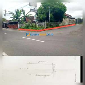 tanah pekarangan sorogenen purwomartani jalan utama lokasi di Kalasan, tersedia melalui melalui situs Olx