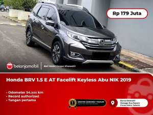 Jual bekas TANGAN PERTAMAHonda BRV BR-V BR V 1.5 E AT Facelift Abu 2019 2020,lokasi di 