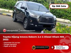 Jual bekas TANGAN PERTAMAToyota Kijang Innova 2.4 G Diesel Hitam 2023 2024,lokasi di 
