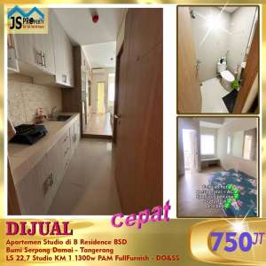TAWAR SMP DEAL DIJUAL MURAH Apartemen Studio B Residence BSD Tangerang lokasi di Bumi Serpong Damai, tersedia melalui melalui situs Olx