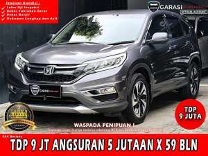 Jual bekas TDP 9 jt HONDA CRV 2.4 AT TAHUN 2016 KILOMETER RENDAH SERVICE RECORD,lokasi di 