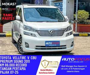 Jual bekas Tdp35JT Toyota Vellfire 2.4 V AT CBU Premium NIK 2011 Low Km Record,lokasi di 