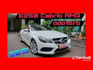 Jual bekas TERAWAT Tax 11-25 NIK 2015 Mercedes-Benz E250 2,0 AMG Convertible Mercy E 250 2.0 Cabrio Cabriolet not 400 e400 coupe z4 sdrive20i 435i m sport 2016,lokasi di DKI Jakarta